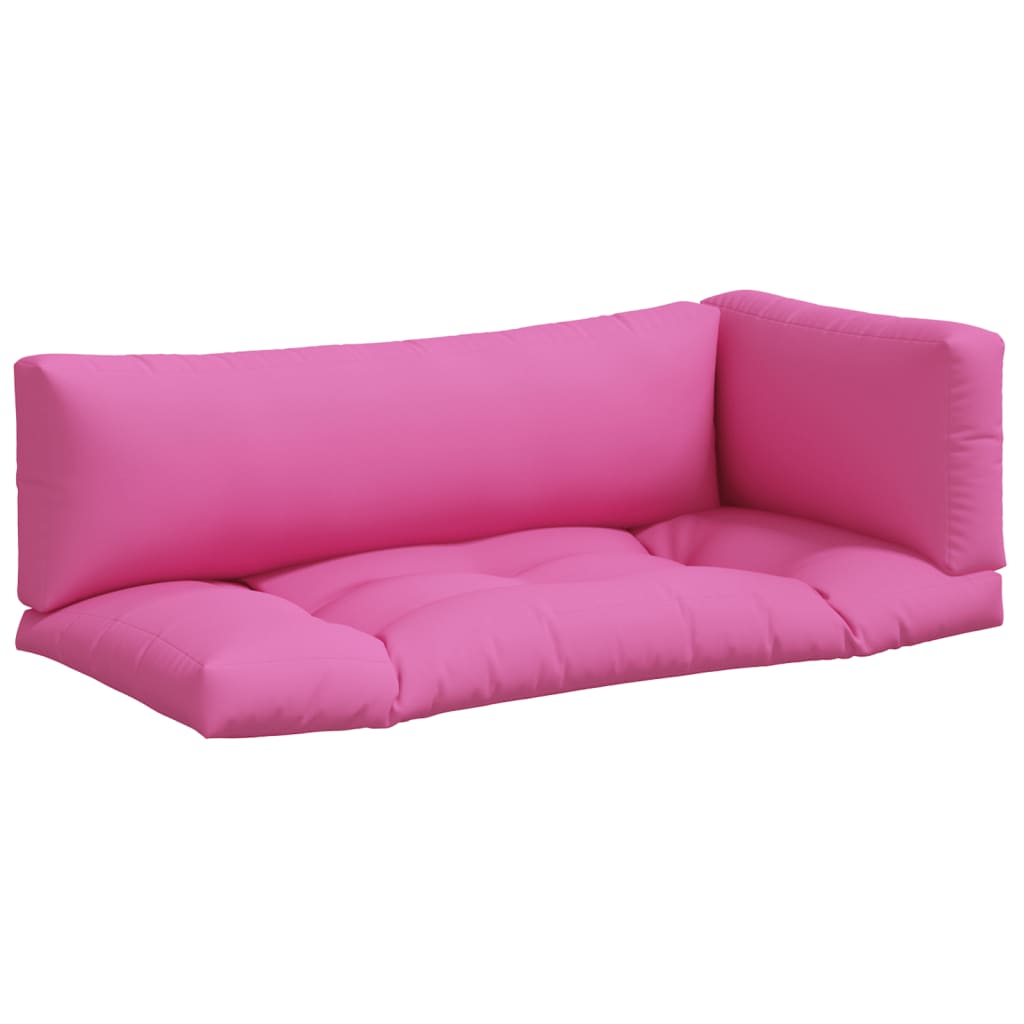 Cuscini per Pallet 3 pz Rosa in Tessuto Oxford