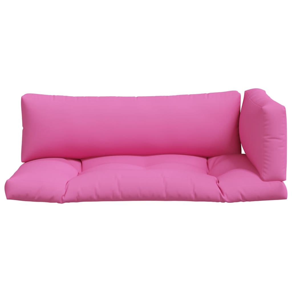 Cuscini per Pallet 3 pz Rosa in Tessuto Oxford