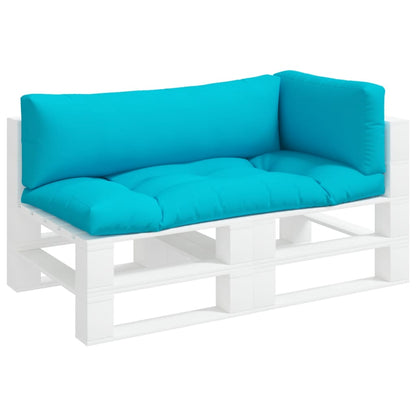 Cuscini per Pallet 3 pz Turchese in Tessuto Oxford