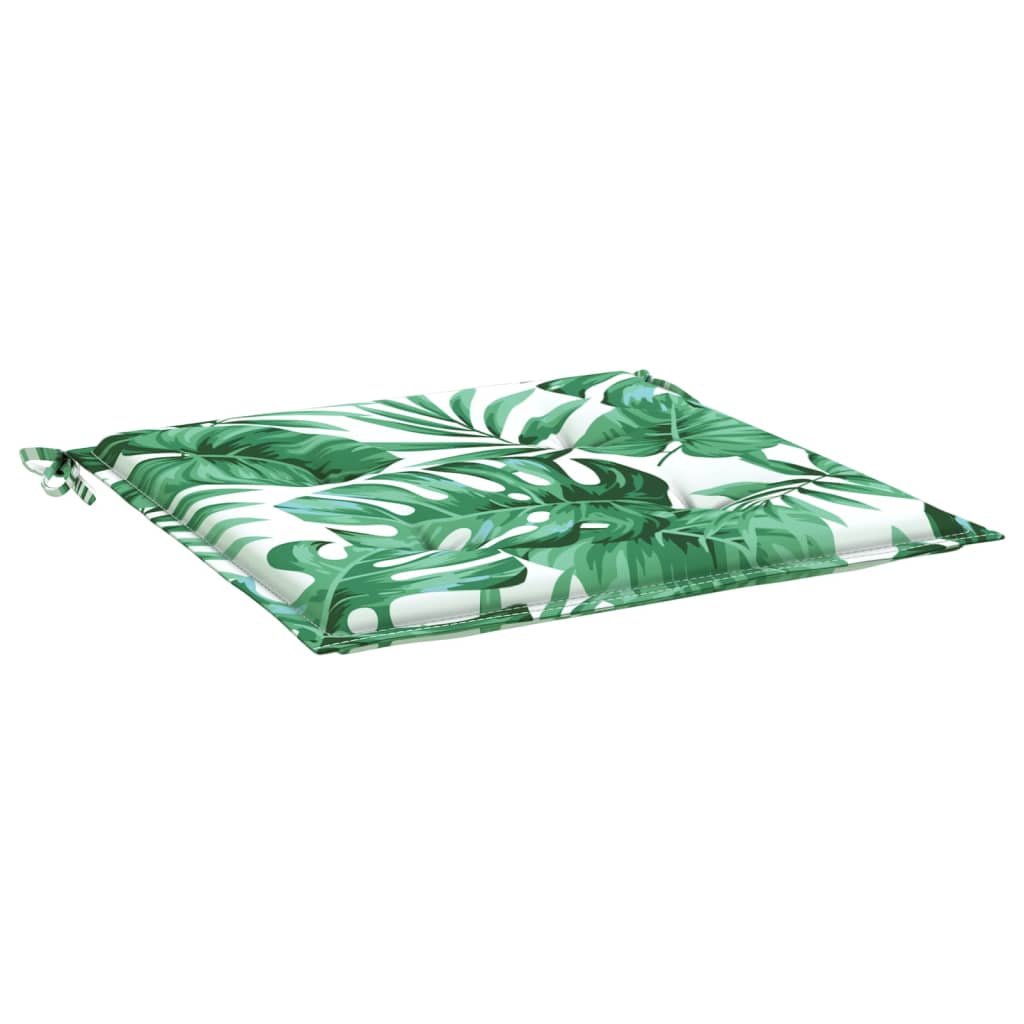 Cuscini per Sedia 2 pz Motivo a Foglie 40x40x4 cm Tessuto | homemem39