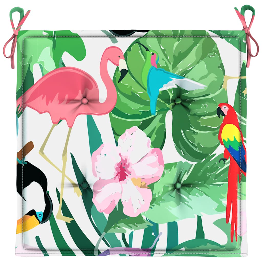 Cuscini per Sedia 2pz Multicolore 40x40x4 cm in Tessuto
