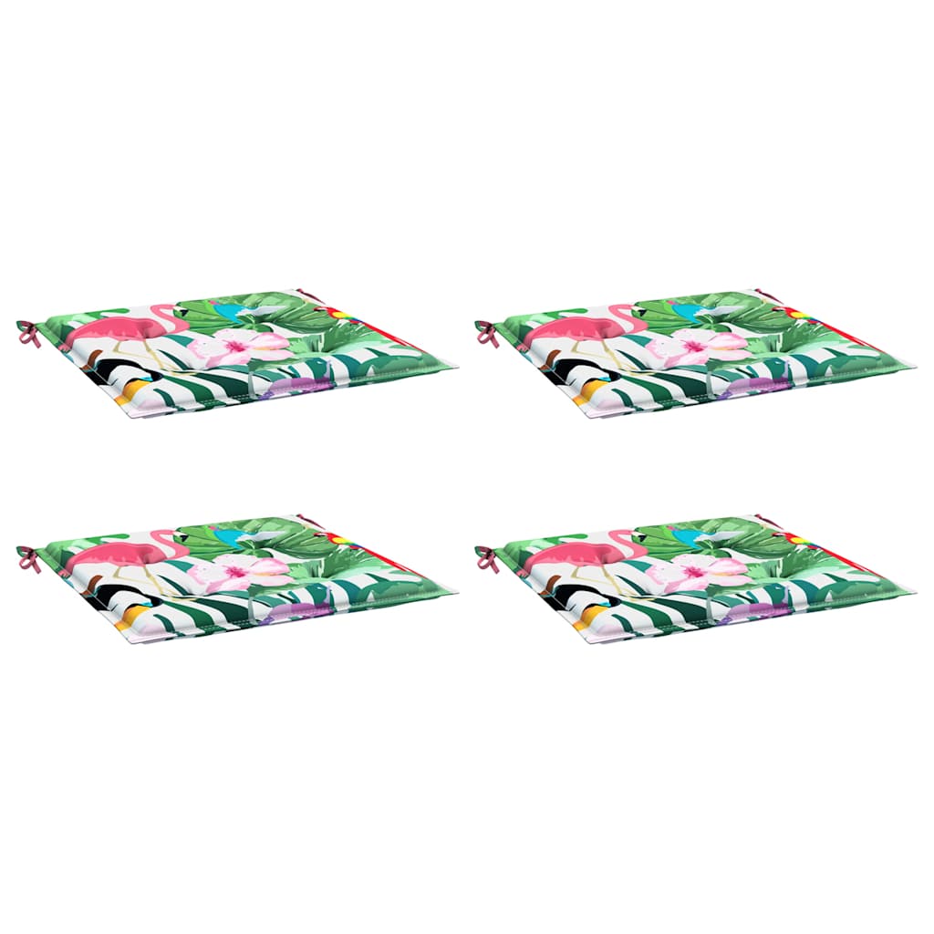 Cuscini per Sedia 4pz Multicolore 40x40x4 cm in Tessuto | homemem39