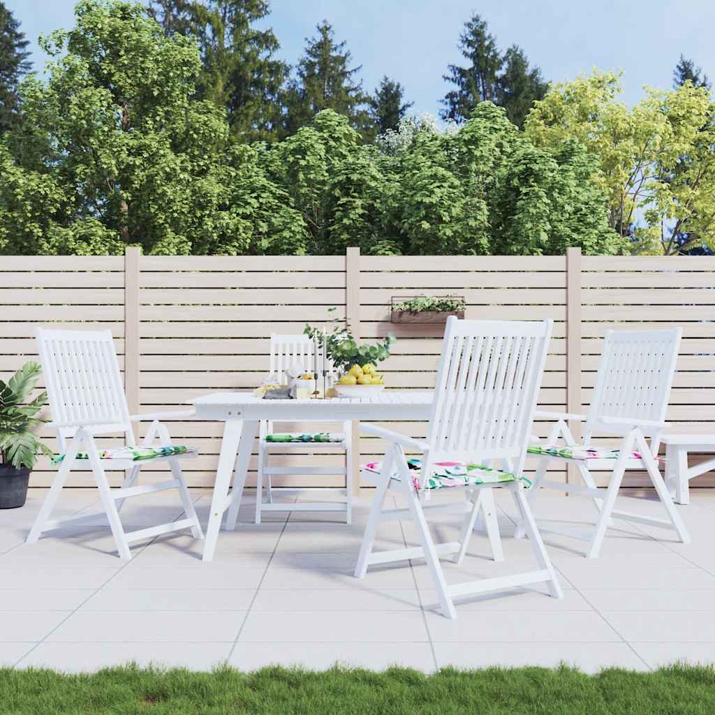 Cuscini per Sedia 4pz Multicolore 40x40x4 cm in Tessuto | homemem39