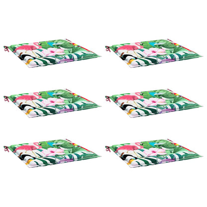 Cuscini per Sedia 6 pz Multicolore 40x40x4 cm in Tessuto | homemem39