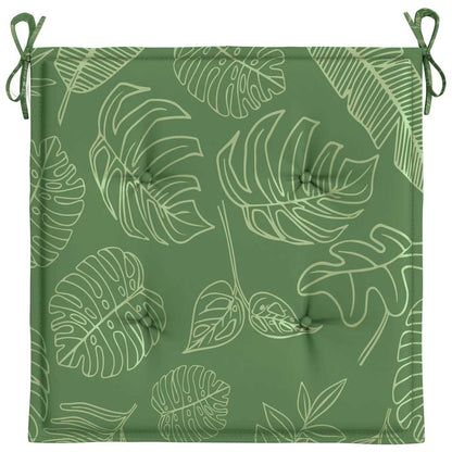 Cuscini per Sedia 2 pz Motivo a Foglie 40x40x4 cm Tessuto | homemem39