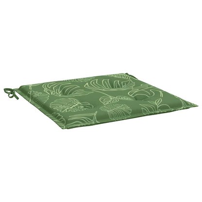 Cuscini per Sedia 6 pz Motivo a Foglie 40x40x4 cm Tessuto | homemem39