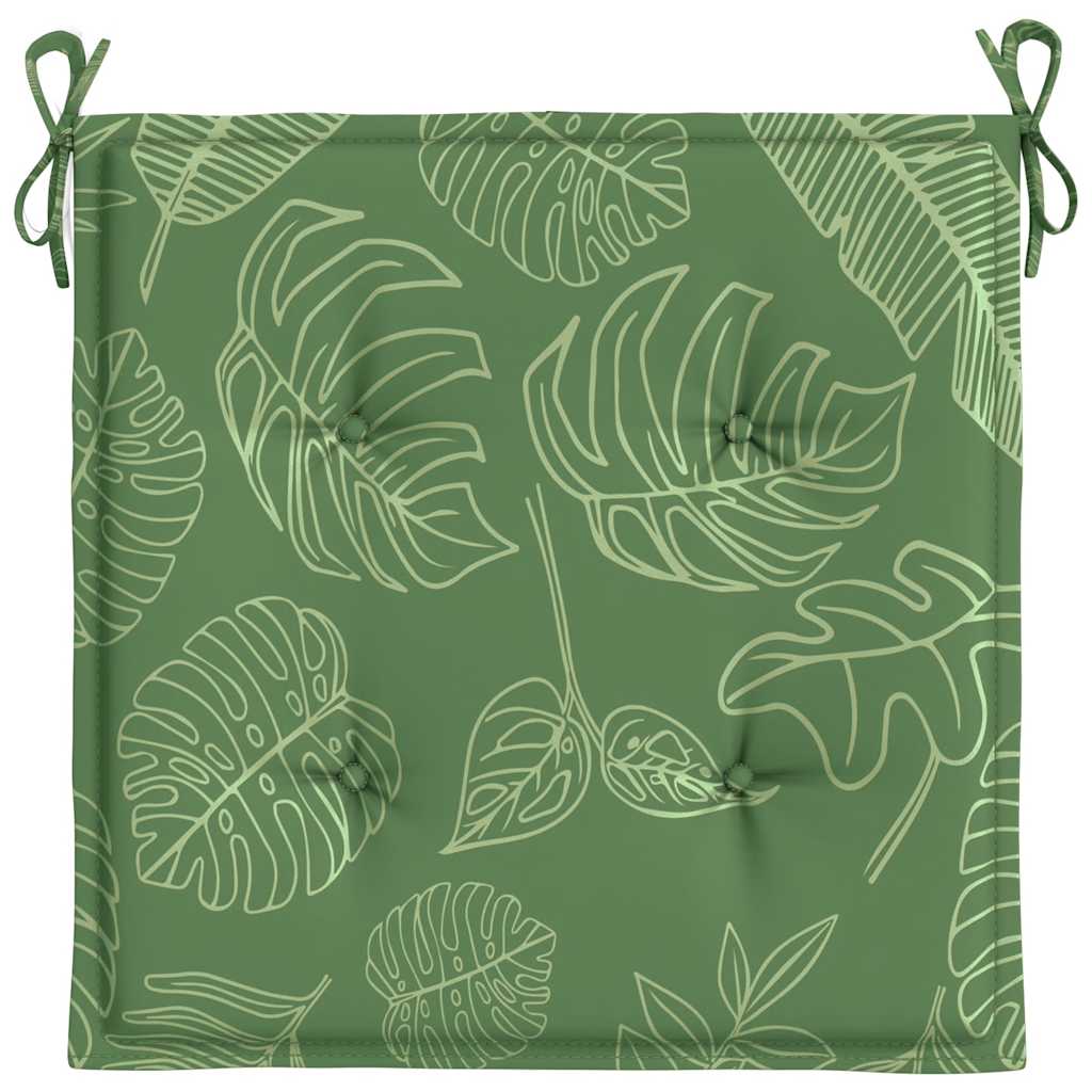 Cuscini per Sedia 6 pz Motivo a Foglie 40x40x4 cm Tessuto | homemem39