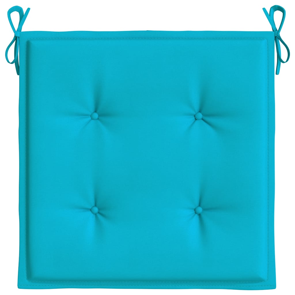 Cuscini per Sedia 4 pz Turchese 40x40x4 cm in Tessuto | homemem39
