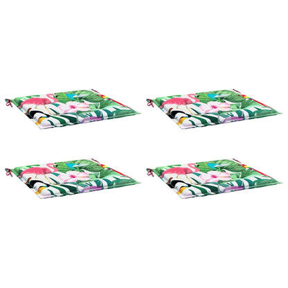 Cuscini per Sedia 4 pz Multicolore 50x50x4 cm in Tessuto | homemem39