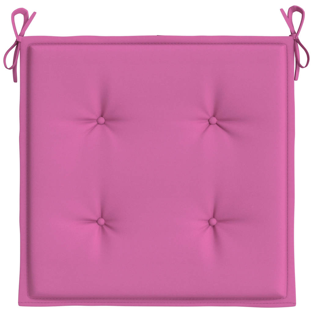 Cuscini per Sedia 6 pz Rosa 50x50x4 cm in Tessuto | homemem39