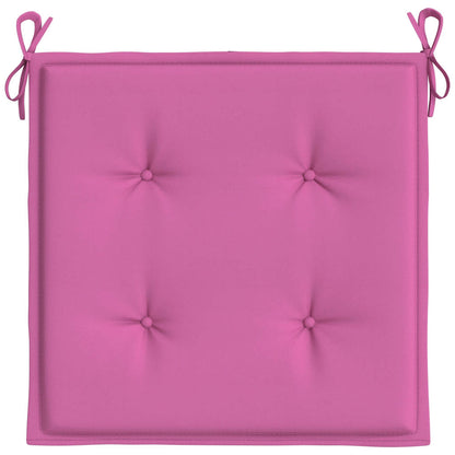 Cuscini per Sedia 6 pz Rosa 50x50x4 cm in Tessuto | homemem39