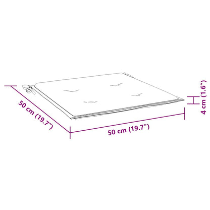 Cuscini per Sedia 6 pz Rosa 50x50x4 cm in Tessuto | homemem39