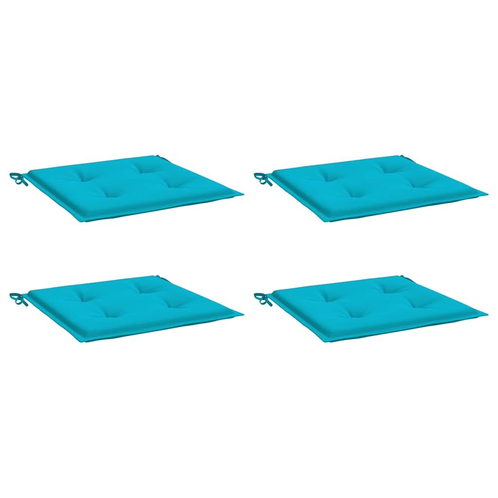 Cuscini per Sedia 5 pz Turchese 50x50x4 cm in Tessuto | homemem39