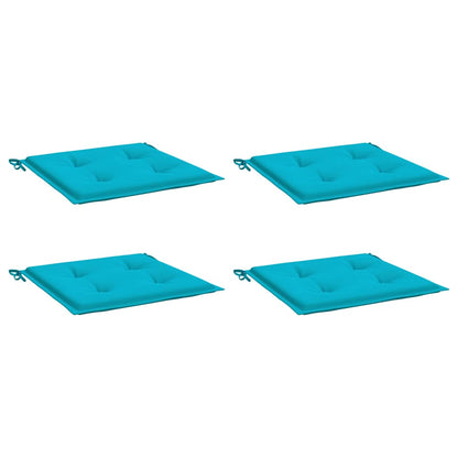 Cuscini per Sedia 5 pz Turchese 50x50x4 cm in Tessuto | homemem39