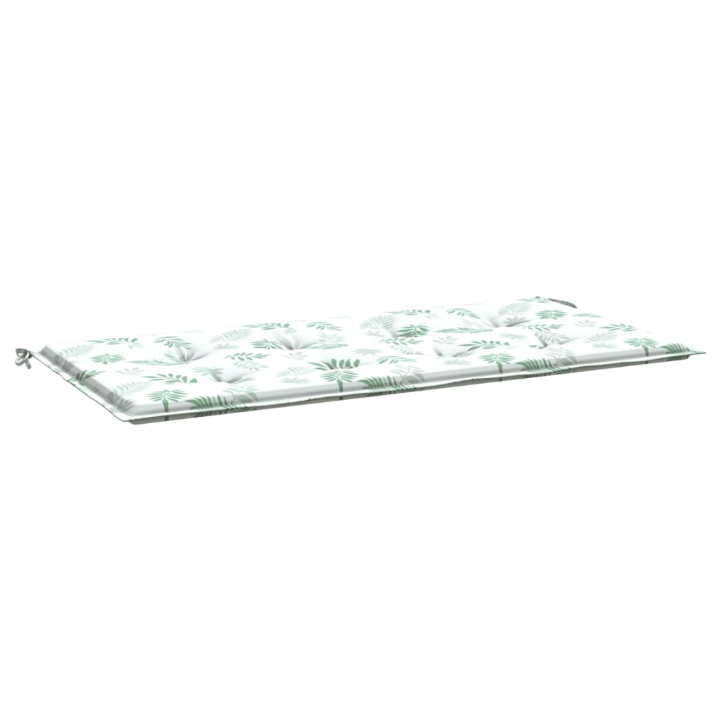 Cuscino per Panca a Foglie 100x50x3 cm in Tessuto Oxford | homemem39