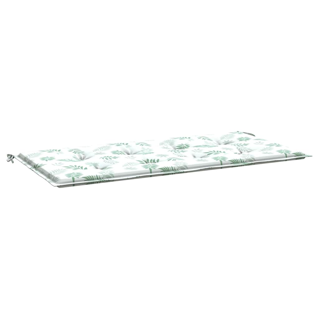 Cuscino per Panca a Foglie 100x50x3 cm in Tessuto Oxford