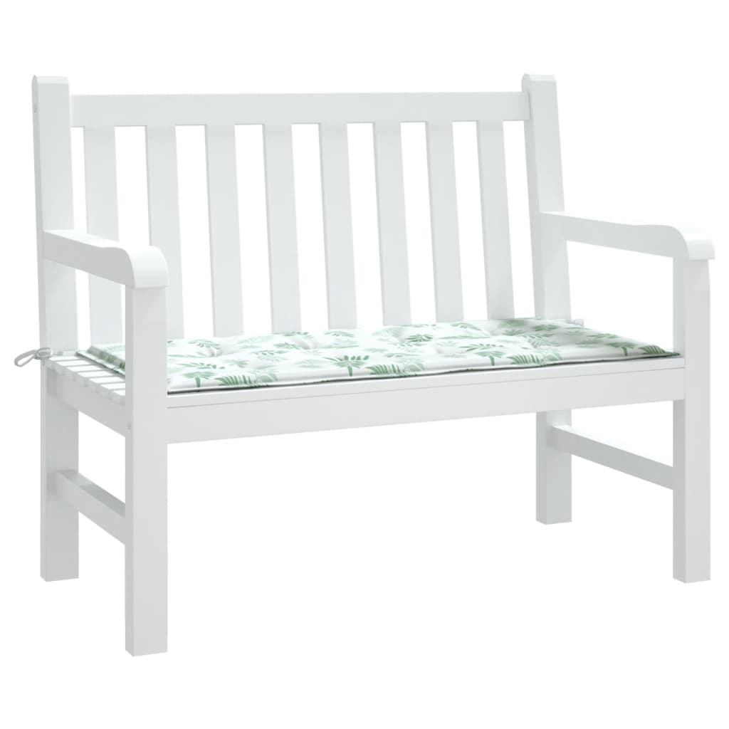 Cuscino per Panca a Foglie 100x50x3 cm in Tessuto Oxford | homemem39