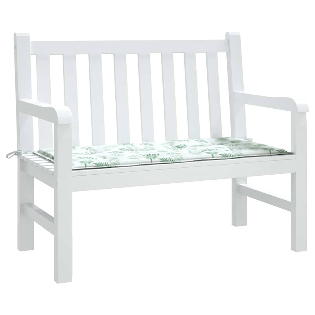 Cuscino per Panca a Foglie 100x50x3 cm in Tessuto Oxford