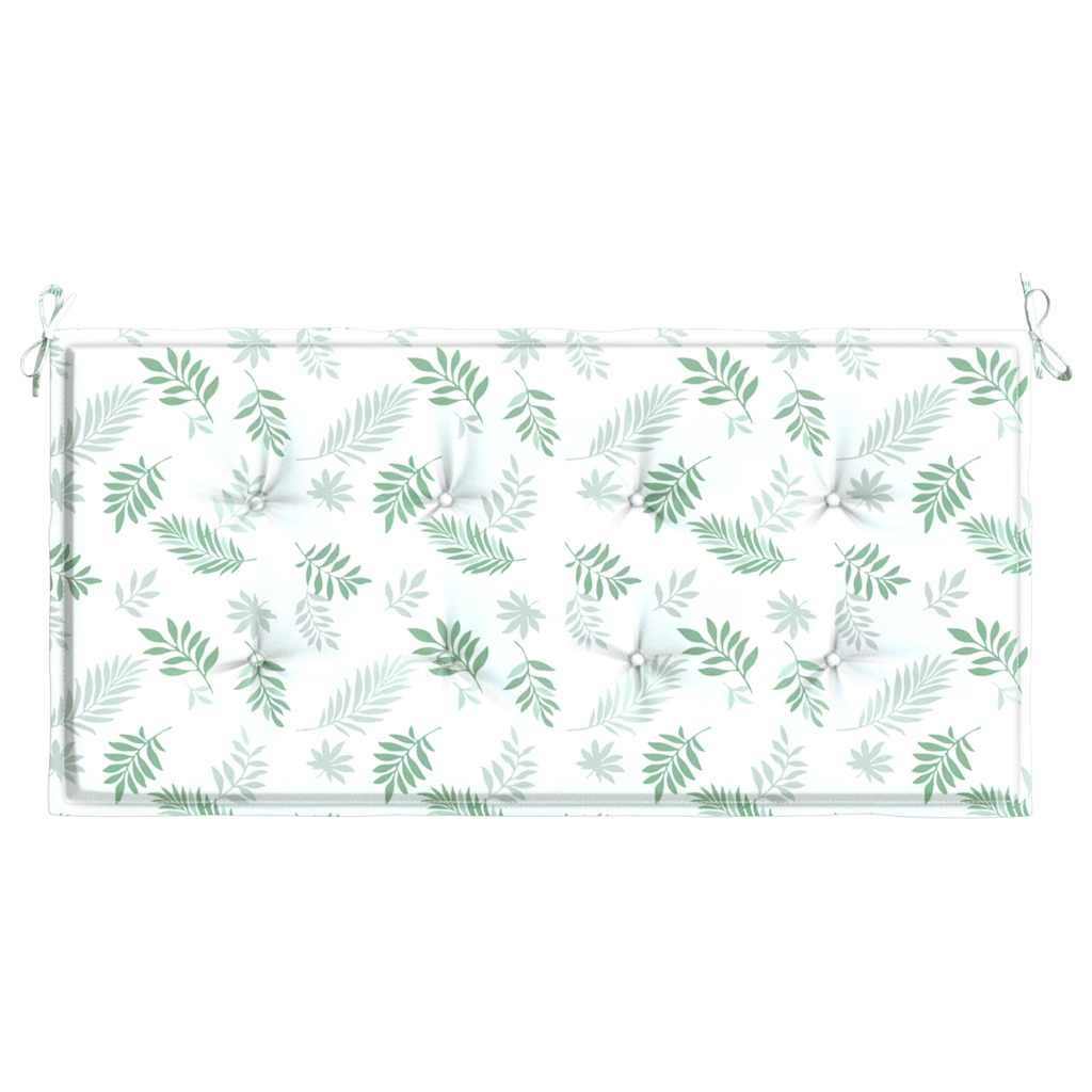 Cuscino per Panca a Foglie 100x50x3 cm in Tessuto Oxford