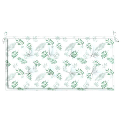 Cuscino per Panca a Foglie 100x50x3 cm in Tessuto Oxford