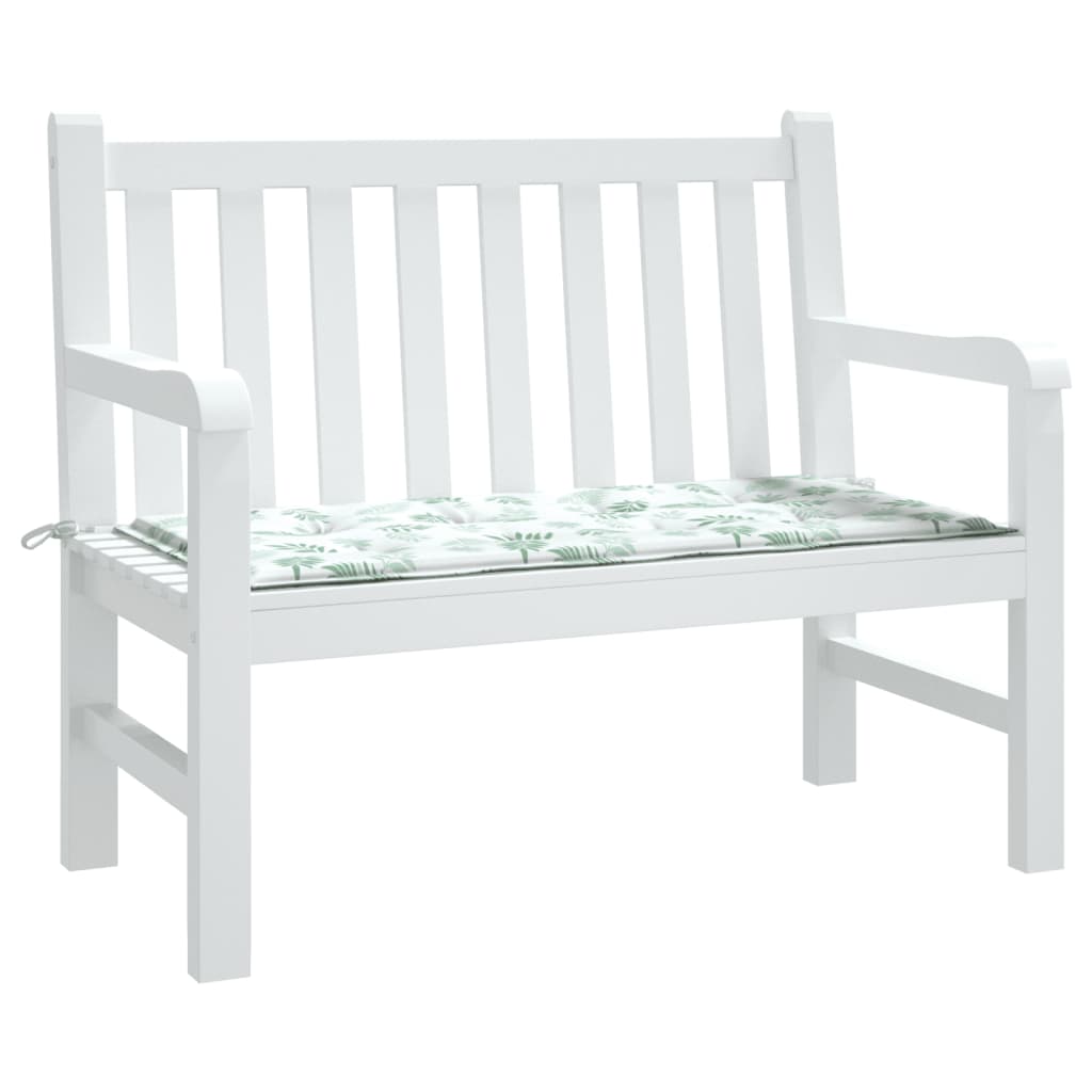 Cuscino per Panca a Foglie 120x50x3 cm in Tessuto Oxford | homemem39