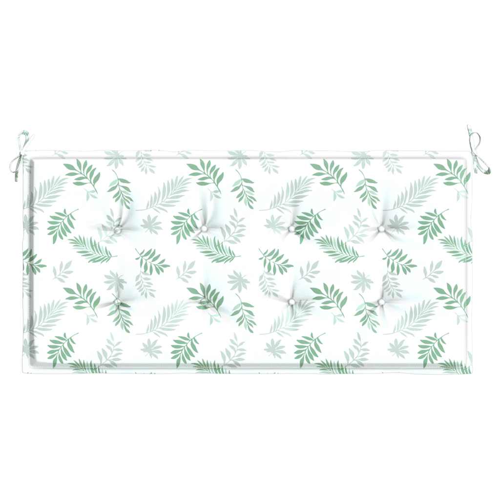 Cuscino per Panca a Foglie 120x50x3 cm in Tessuto Oxford