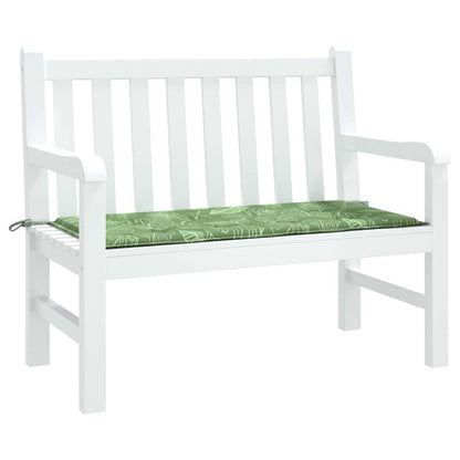 Cuscino per Panca a Foglie 120x50x3 cm in Tessuto Oxford