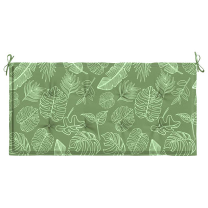 Cuscino per Panca a Foglie 120x50x3 cm in Tessuto Oxford