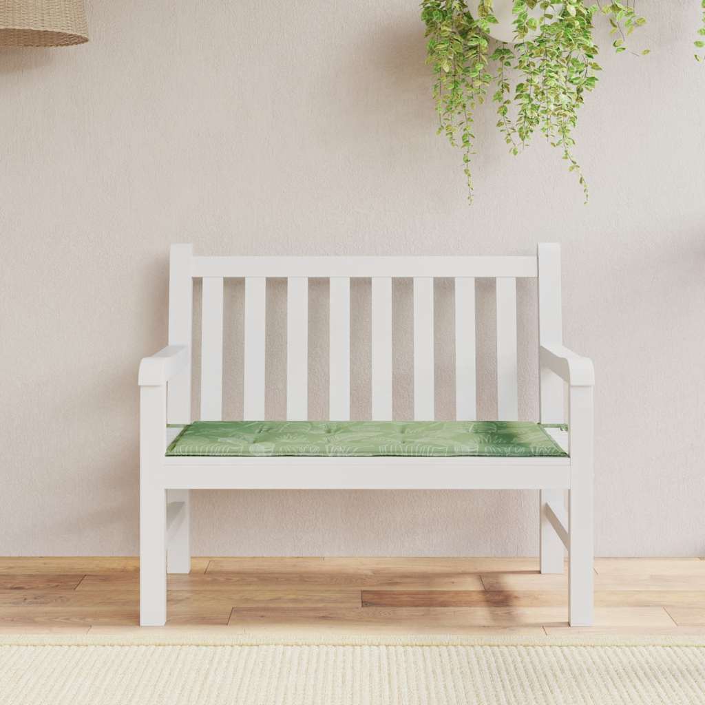Cuscino per Panca a Foglie 120x50x4 cm in Tessuto Oxford - homemem39