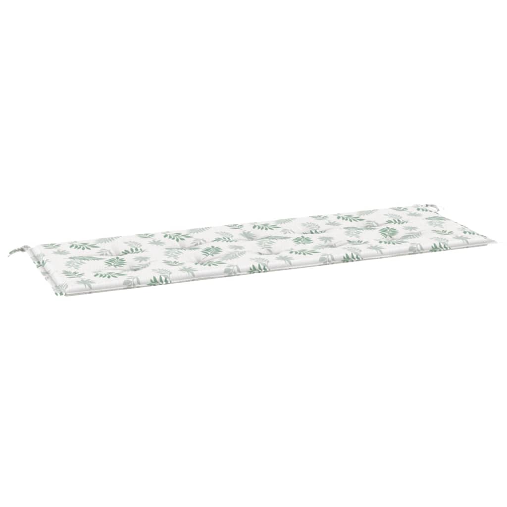 Cuscino per Panca a Foglie 150x50x3 cm in Tessuto Oxford | homemem39