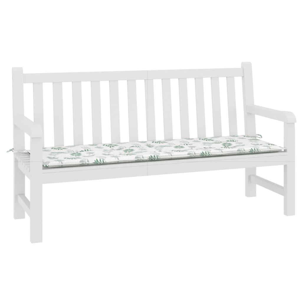 Cuscino per Panca a Foglie 150x50x3 cm in Tessuto Oxford | homemem39