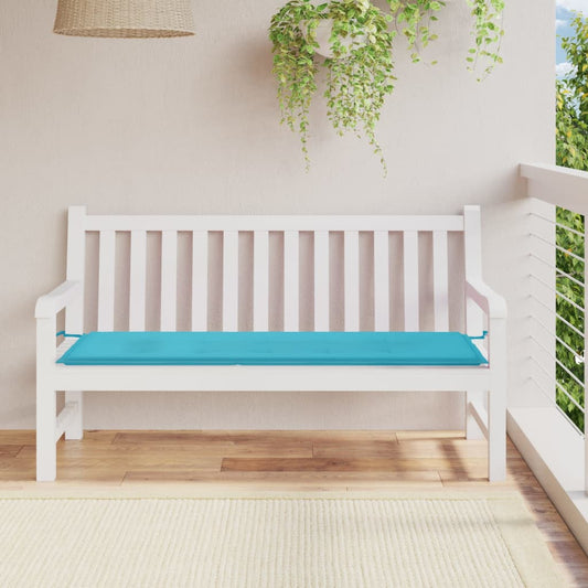 Turquoise Garden Bench Cushion 150x50x3cm in Oxford Fabric