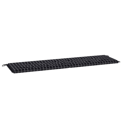 Cuscino per Panchina Quadro Nero 150 x 50 x 3 cm Tessuto Oxford | homemem39