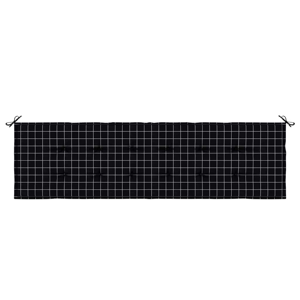 Cuscino per Panchina Quadro Nero 150 x 50 x 3 cm Tessuto Oxford | homemem39