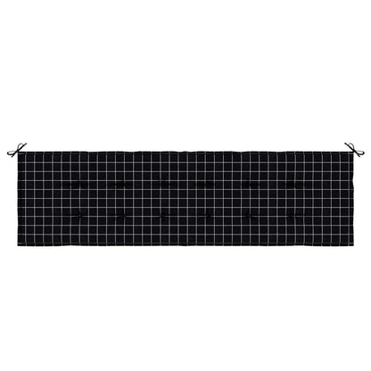 Cuscino per Panchina Quadro Nero 150 x 50 x 3 cm Tessuto Oxford | homemem39