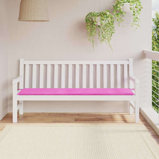 Cuscino per Panchina Rosa 150 x 50 x 3 cm Tessuto Oxford | homemem39