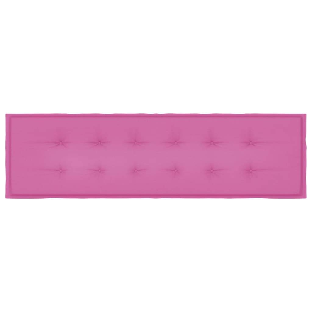 Cuscino per Panchina Rosa 150 x 50 x 3 cm Tessuto Oxford | homemem39