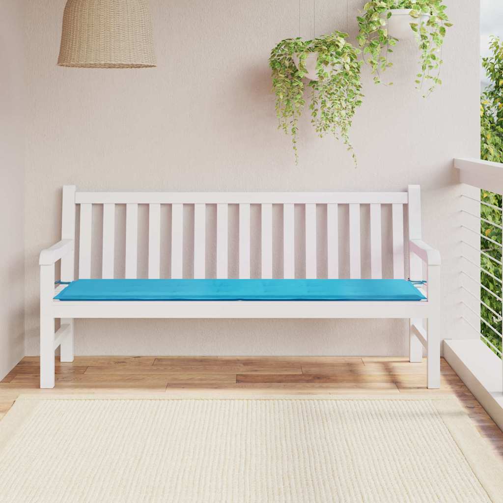 Cuscino per Panchina Turchese 150 x 50 x 3 cm Tessuto Oxford | homemem39