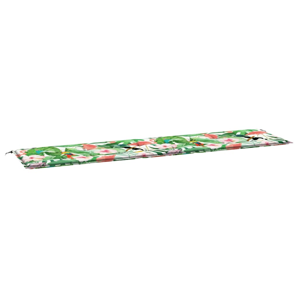Cuscino per Panca da Giardino Multicolore 200x50x4cm in Tessuto - homemem39