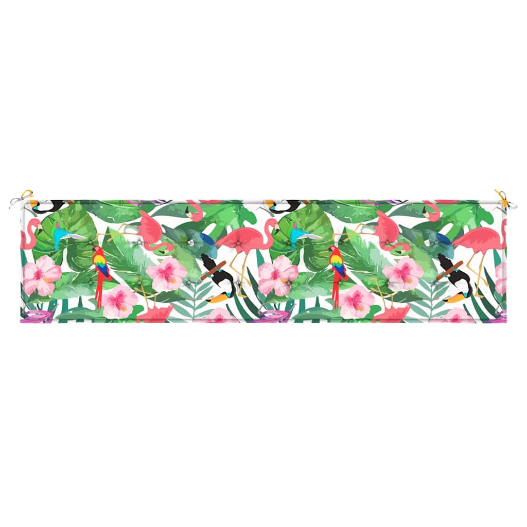 Cuscino per Panca da Giardino Multicolore 200x50x4cm in Tessuto