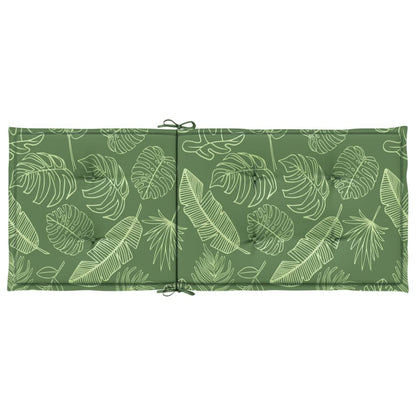 Cuscini per Sedia Schienale Alto 4 pz Motivo Foglie in Tessuto - homemem39