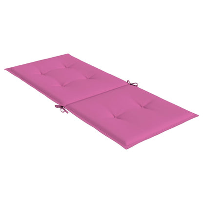 Cuscini per Sedie 2 pz Rosa 120x50x3 cm in Tessuto - homemem39