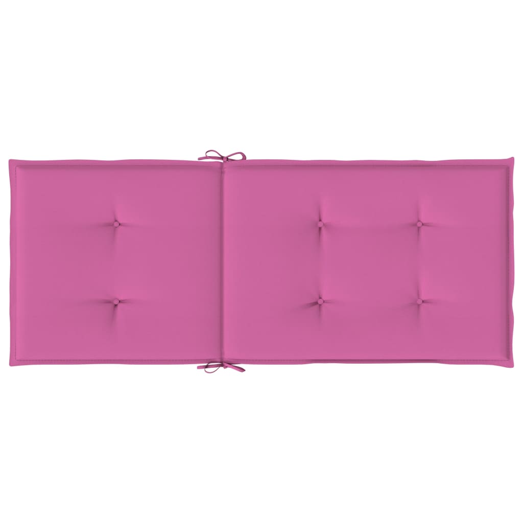 Cuscini per Sedie 2 pz Rosa 120x50x3 cm in Tessuto - homemem39