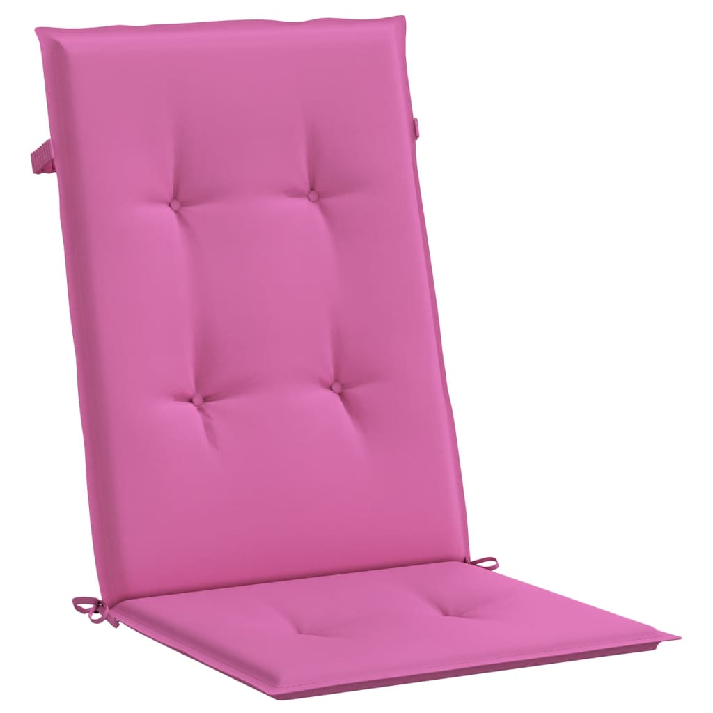 Cuscini per Sedia con Schienale Alto 4pz Rosa in Tessuto - homemem39
