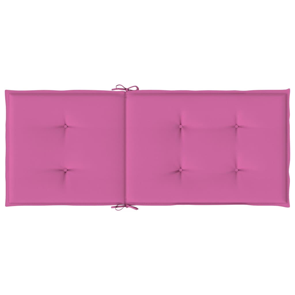 Cuscini per Sedia con Schienale Alto 4pz Rosa in Tessuto - homemem39