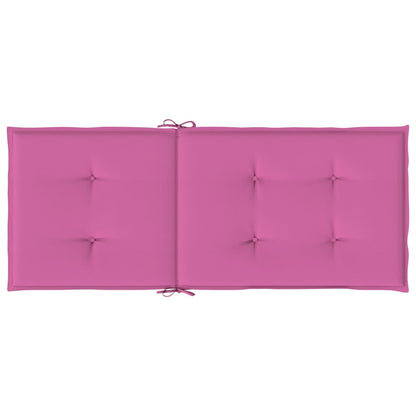 Cuscini per Sedia con Schienale Alto 4pz Rosa in Tessuto - homemem39