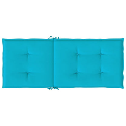 Cuscini per Sedia con Schienale Alto 4 pz Turchese in Tessuto - homemem39