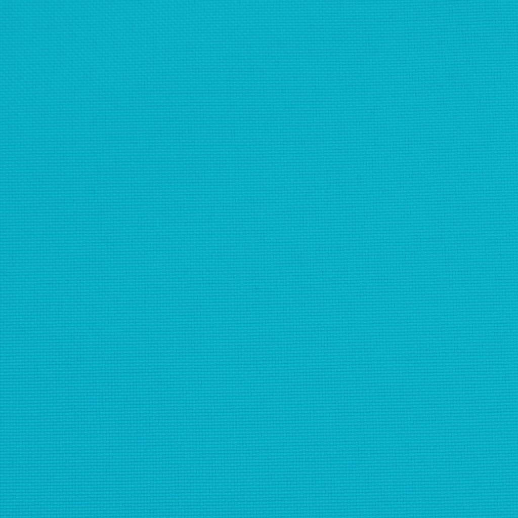 Cuscini per Sedia con Schienale Alto 4 pz Turchese in Tessuto - homemem39