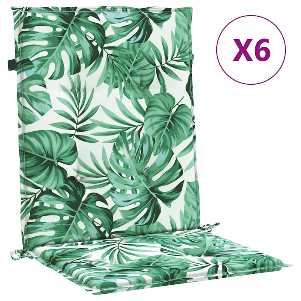 Cuscini posteriori 6 pz Motivo Foglia 100 x 50 x 3 cm | homemem39
