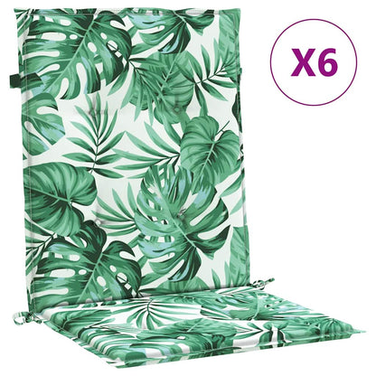 Cuscini posteriori 6 pz Motivo Foglia 100 x 50 x 3 cm | homemem39